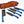 Load image into Gallery viewer, 5-Piece Knife Set / With Leather carry Bag Blue