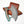 Load image into Gallery viewer, Damascus Steel Ulu Knife | Teal Pine Cone Handle | Crescent Blade Skinner &amp; Cutter TK-487
