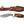 Damascus Steel 'Galaxy' Outdoor Chopping Tool | Orange Resin & Brass Handle TK-206
