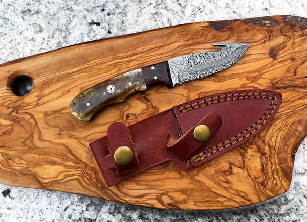 Damascus Knife Compact Utility Knife TD-176B
