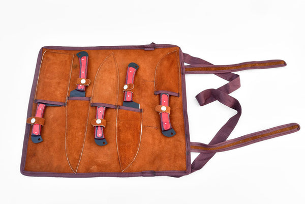 5-Piece  Knife Set / With Leather carry Bag