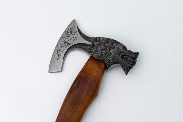 Viking Wolf Warrior Axe