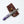 Handmade Damascus AmethystEdge Folding Pocket Knife with Purple Resin Handle & Leather Sheath | EDC Camping & Hunting Knife TF-004-P