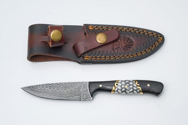 Titan HexForge Damascus Utility Knife - TK-601