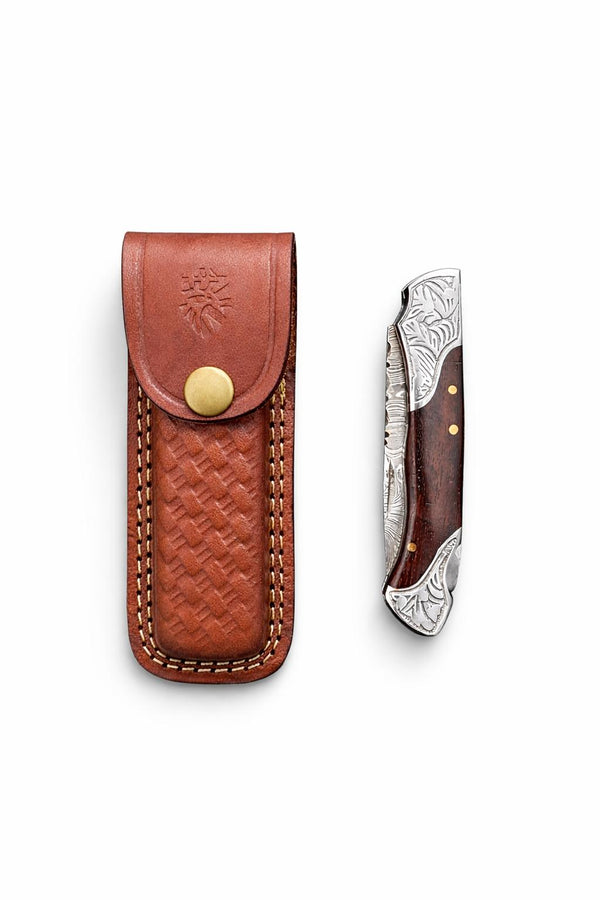 Titan Ironcrest Damascus Folding Knife - TF-082