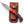 Crimson Ember Damascus Folding Knife with Leather Sheath TKT-22