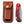 Crimson Ember Damascus Folding Knife with Leather Sheath TKT-22