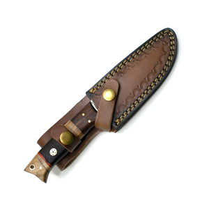 Hand forged knife, Damascus knife, Hand forged Damascus, Hand made hunting knife, Camping knife by Titan Td-192