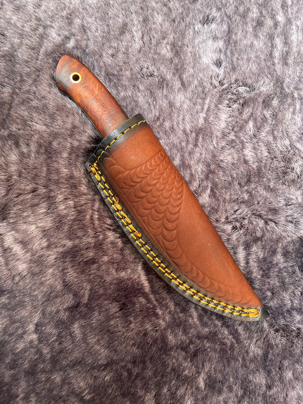 Arrival TD-316 Black Walnut Damascus Hunting Knife