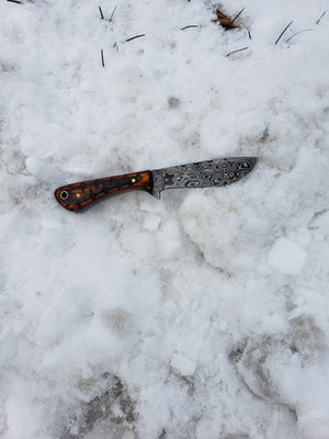 Damascus Knife perfect Utility Neck Knife TD-239