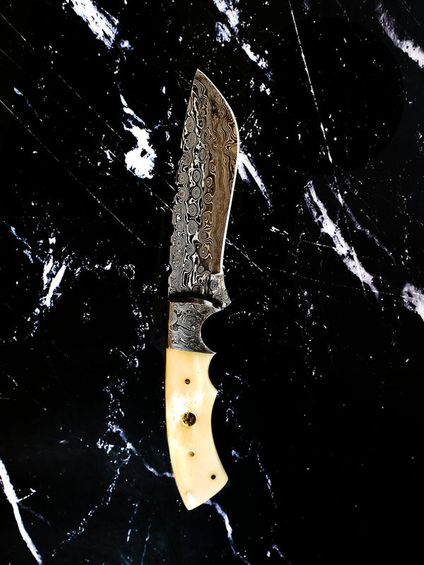Damascus Titan Terrain- Damascus Steel knife/ Full tang/ Drop point TD-302