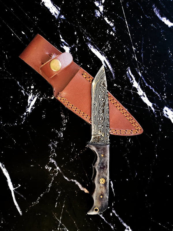 Titan Cavalry - Damascus steel/ Tanto point/ EDC / Tactical blade