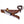 E3 Carbon 1080 neck knife with forged scales, MINI /ROSEWOOD GRIP BY TITAN TC-003
