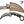 Damascus Ring Skinner with Black Canvas Micarta Scales - Curved Fixed Blade Knife TD-197