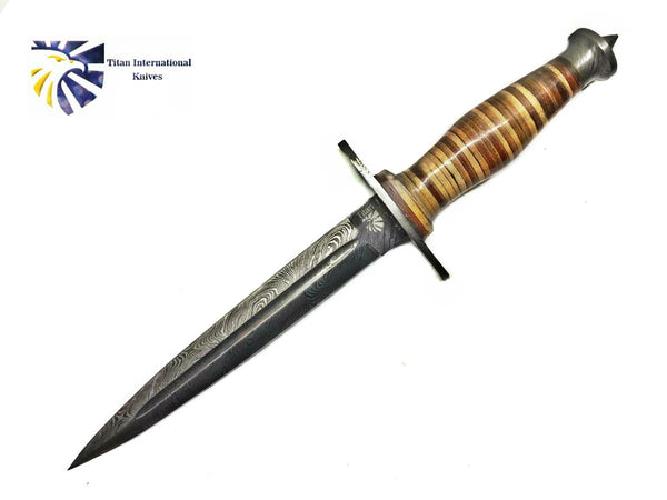A-1 Trench Style Leather Handle C-45 Custom Dagger